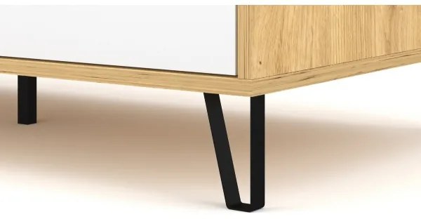 Dohányzóasztal SULA artisan tölgy/fehér