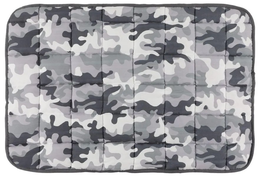 Kamuflaj szürke kutyafekhely, 90 x 60 cm - Petpetite