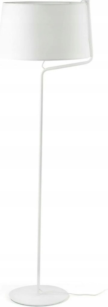 Faro Berni fehér állólámpa, minimalista, textil ernyő, E27