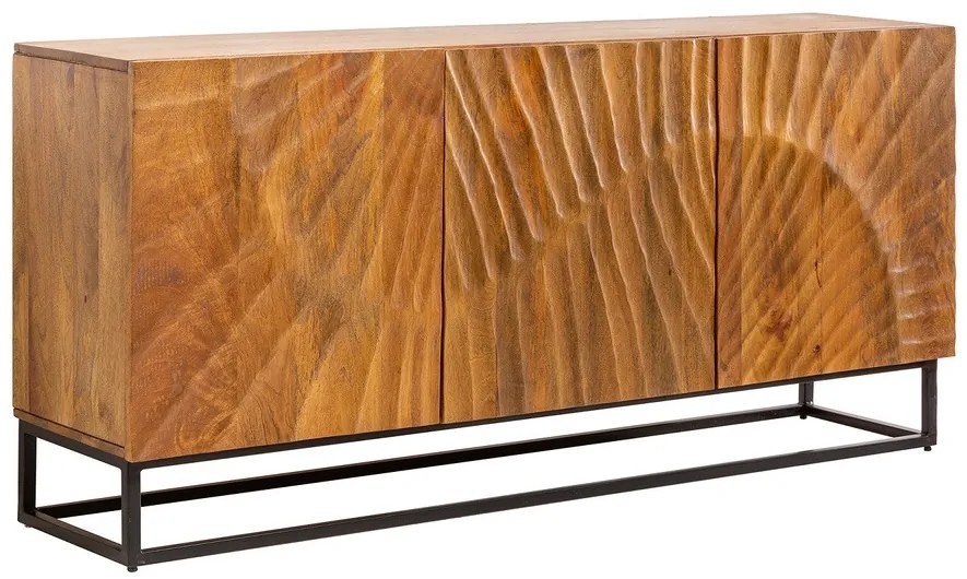 Design komód Shayla 140 cm barna mangó