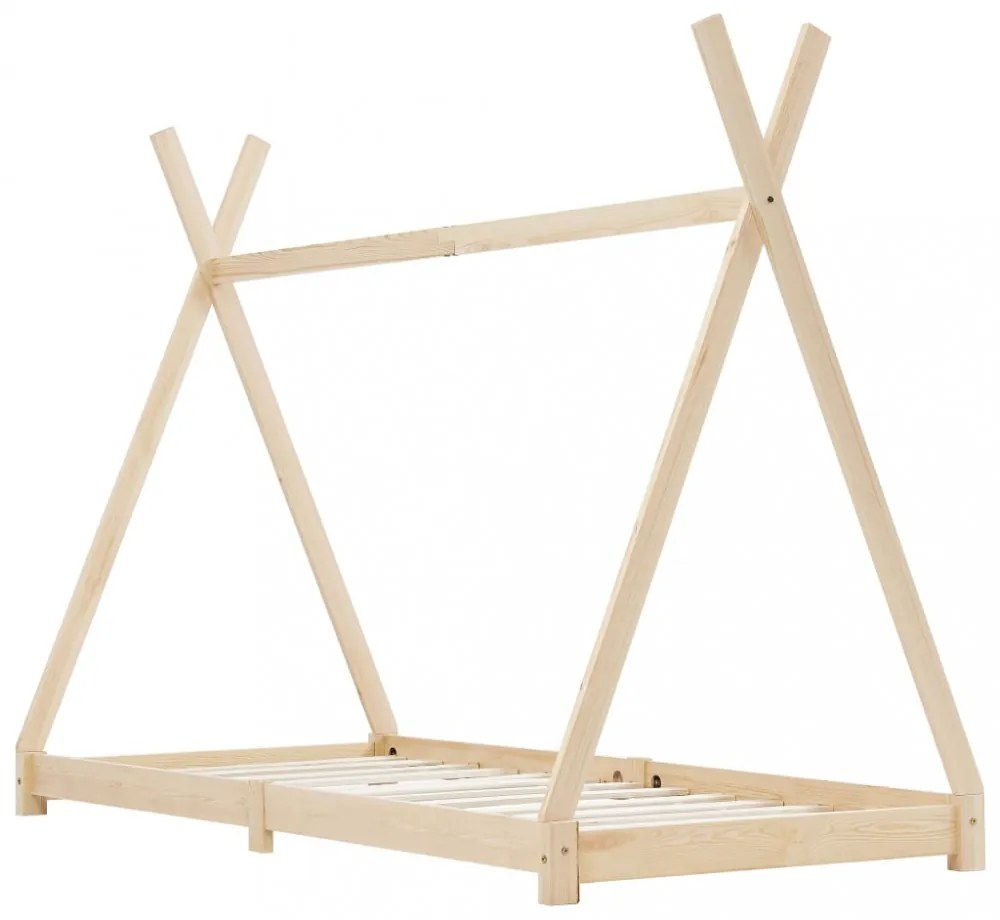 tömör fenyőfa gyerekágy-keret 80 x 160 cm