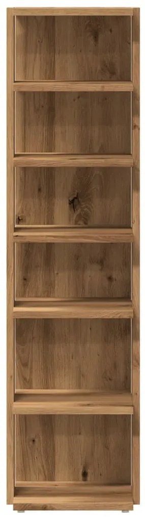 2 db kézműves tölgy színű szerelt fa cipőszekrény 28x27x102 cm