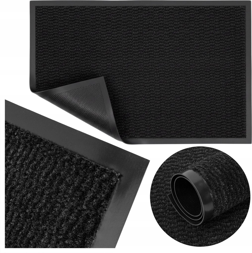 Lábtörlő Cipőbelépő Ajtó Alatt 40X60 Cm Neila Szürke