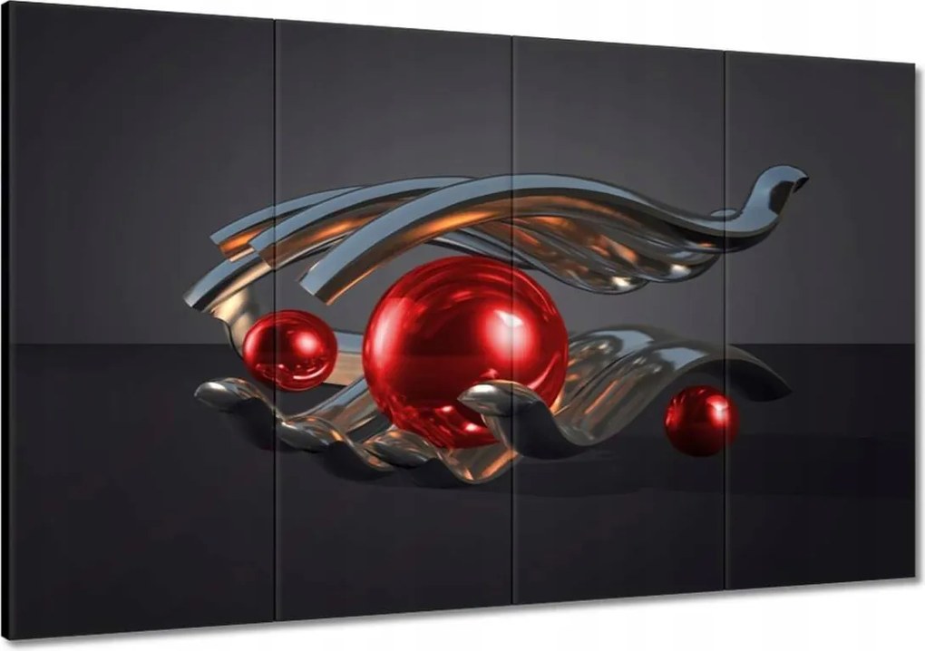 Képek 120x80 Piros golyók a kézben