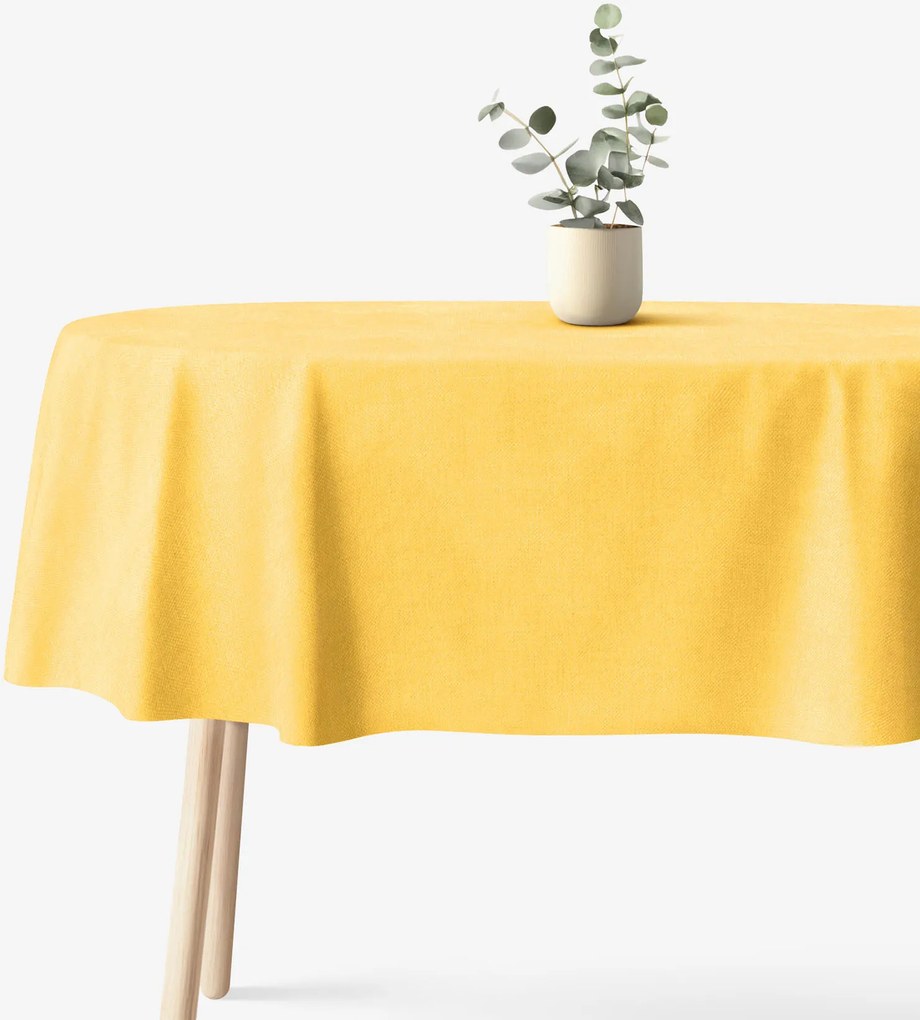 Goldea ovális terítő malaga - sárga 140 x 280 cm