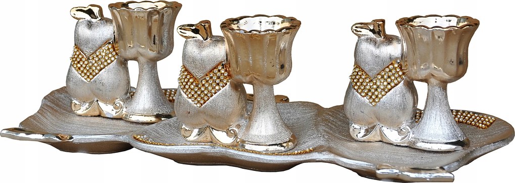 Dekoratív Patera Gyertyatartó Szett