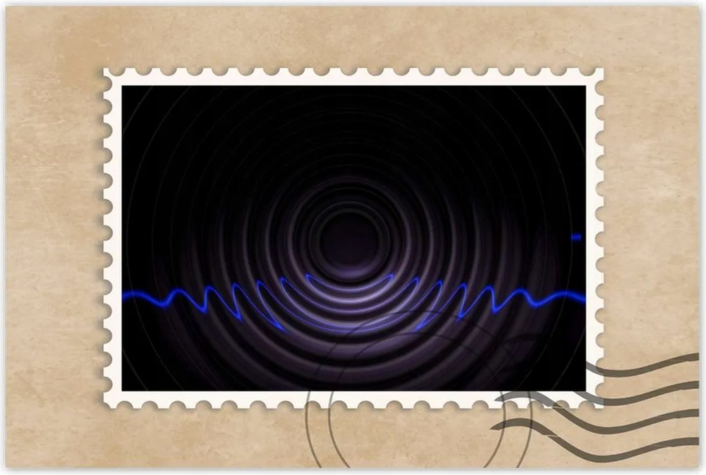 Poszterek 90x60 Zenei hullámok