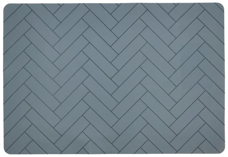 Tiles kék szilikon tányéralátét, 33 x 48 cm - Södahl