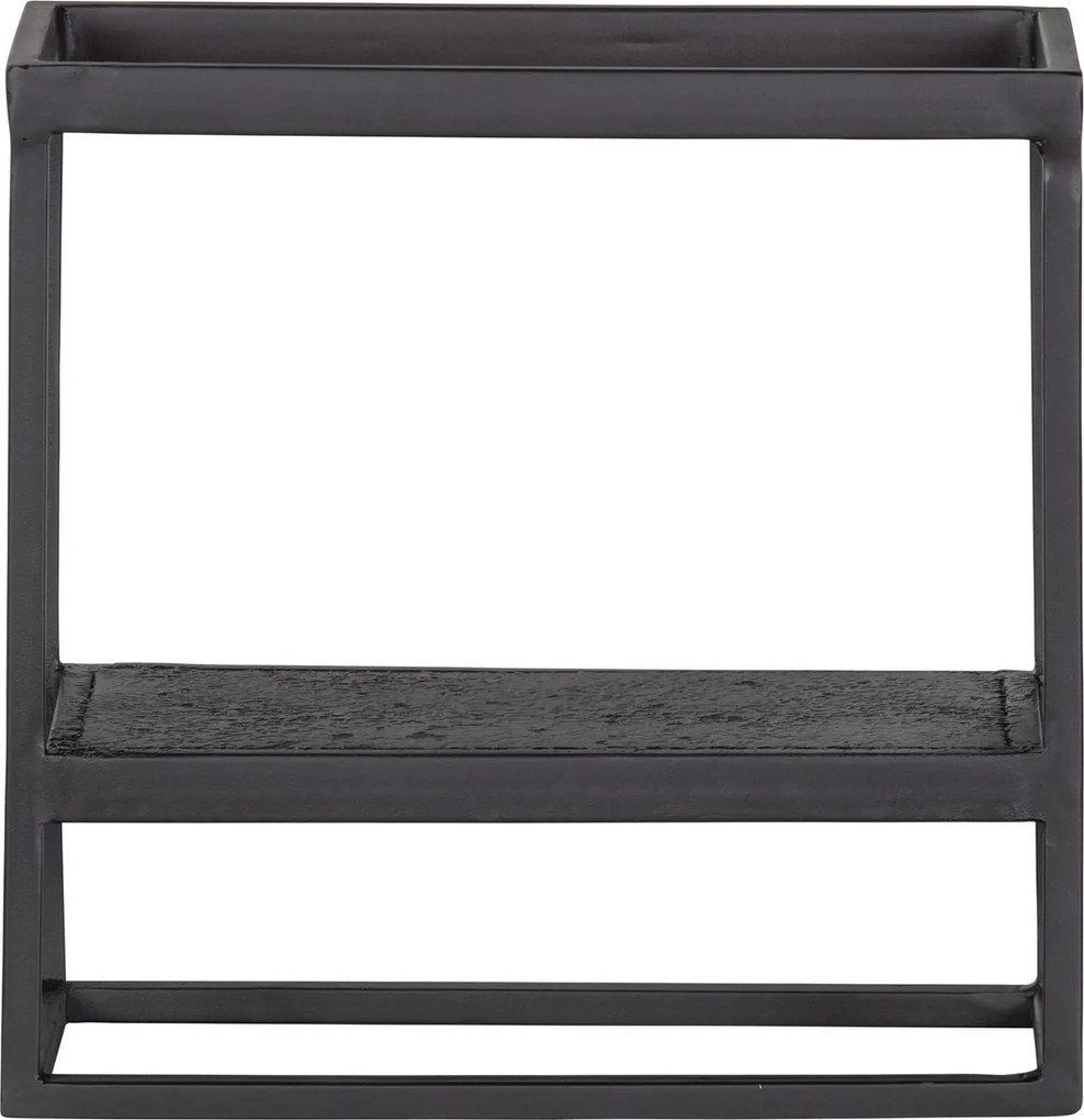 Fém polc CASTO 40x40 cm, fekete