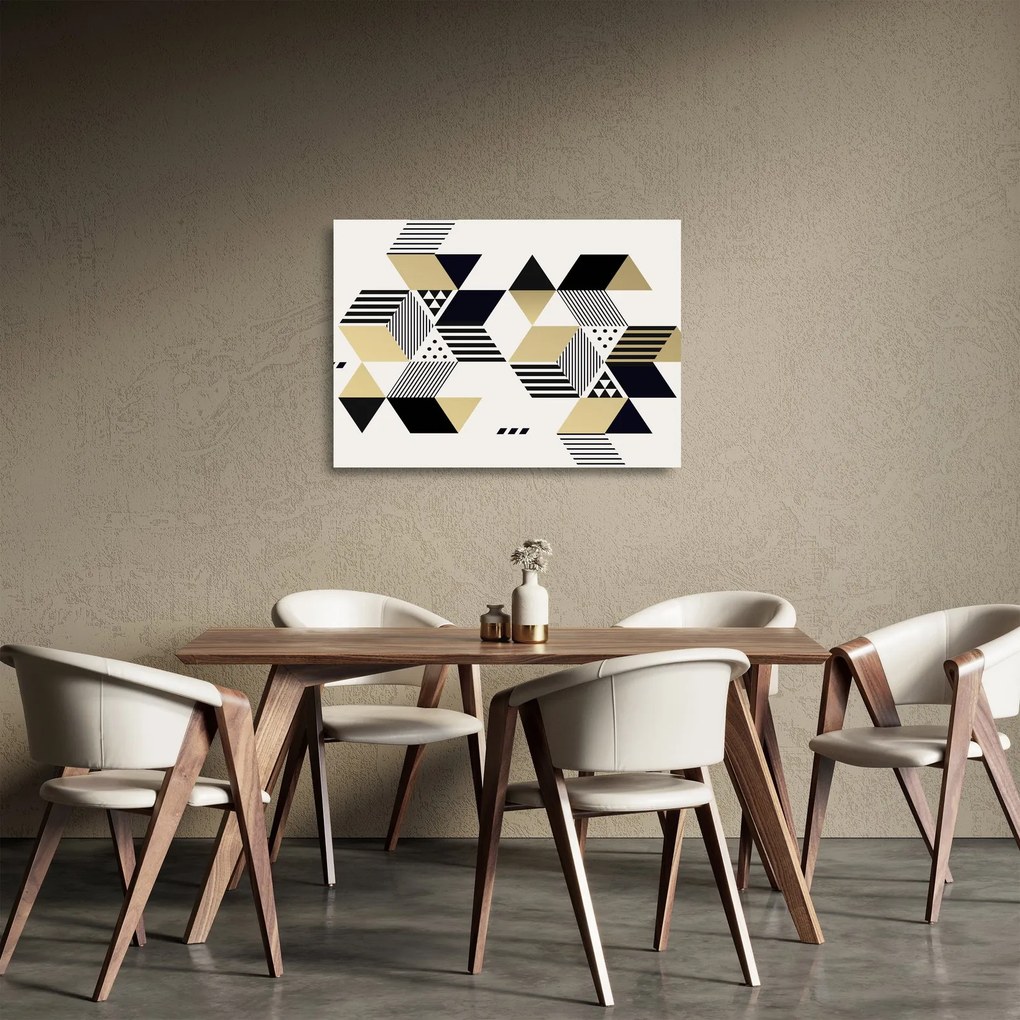 Üveg kép - Geometriai formák N⁰1 (70x50 cm)