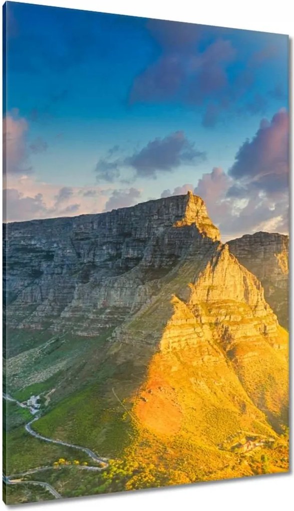 Vászonkép 80x120 Naplemente Hegyek Kilátás