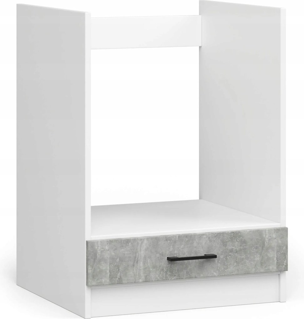 Szekrény Olíva S60KU Fehér Beton Akd