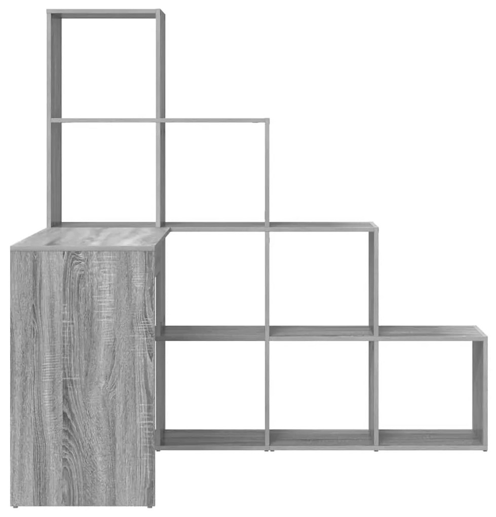 Sarokíróasztal Szürke sonoma 101,5 x 149,5 x 149,5 cm Faanyag