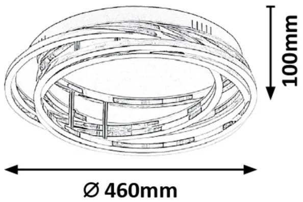 Rabalux 2183 - LED Szabályozható mennyezeti lámpa SELENA LED/40W/230V átm. 46cm