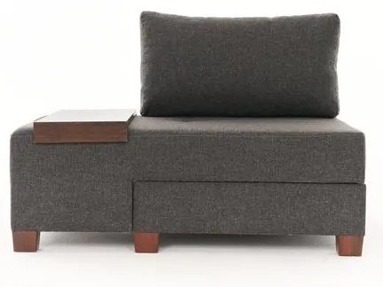 Egyszemélyes kanapéágy- Perenna Linen Balos - Antracit