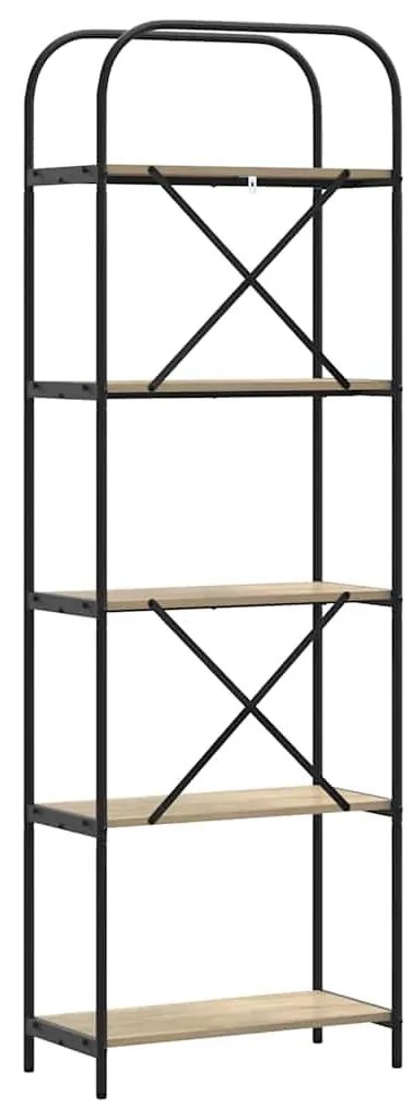Könyvespolc sonoma tölgy 60 x 30 x 183 cm Faanyag