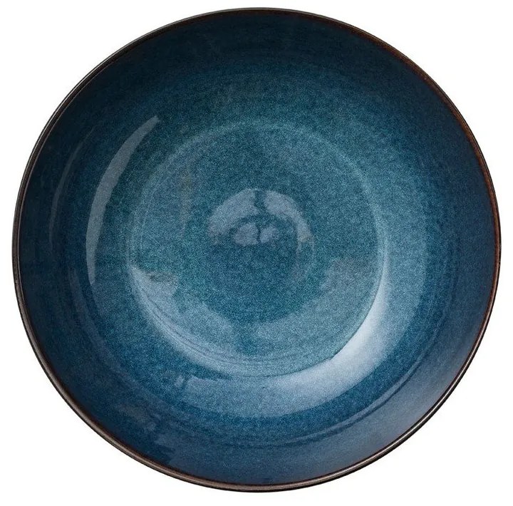 Fekete-kék kőedény tál ø 30 cm Gastro Dark Blue/Black – Bitz