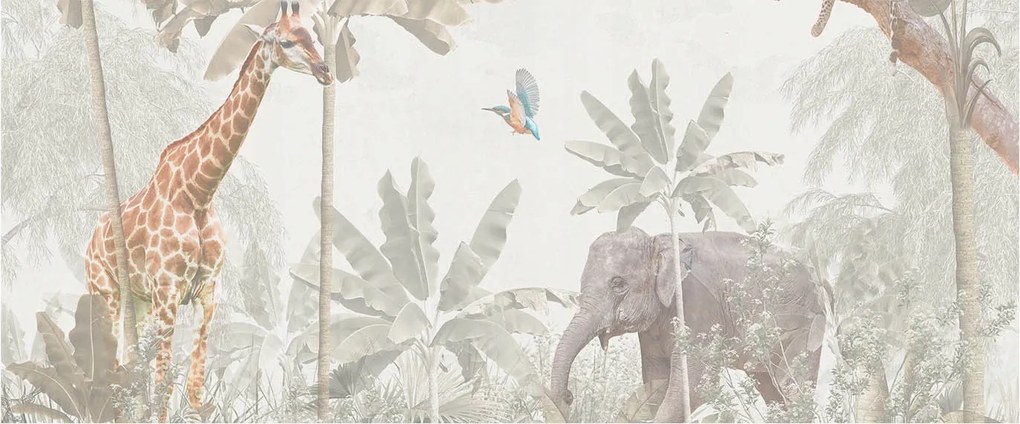 Fotótapéta Flizelin Dekoratív Iroda Trópusi oázis 250x104 Ragasztó