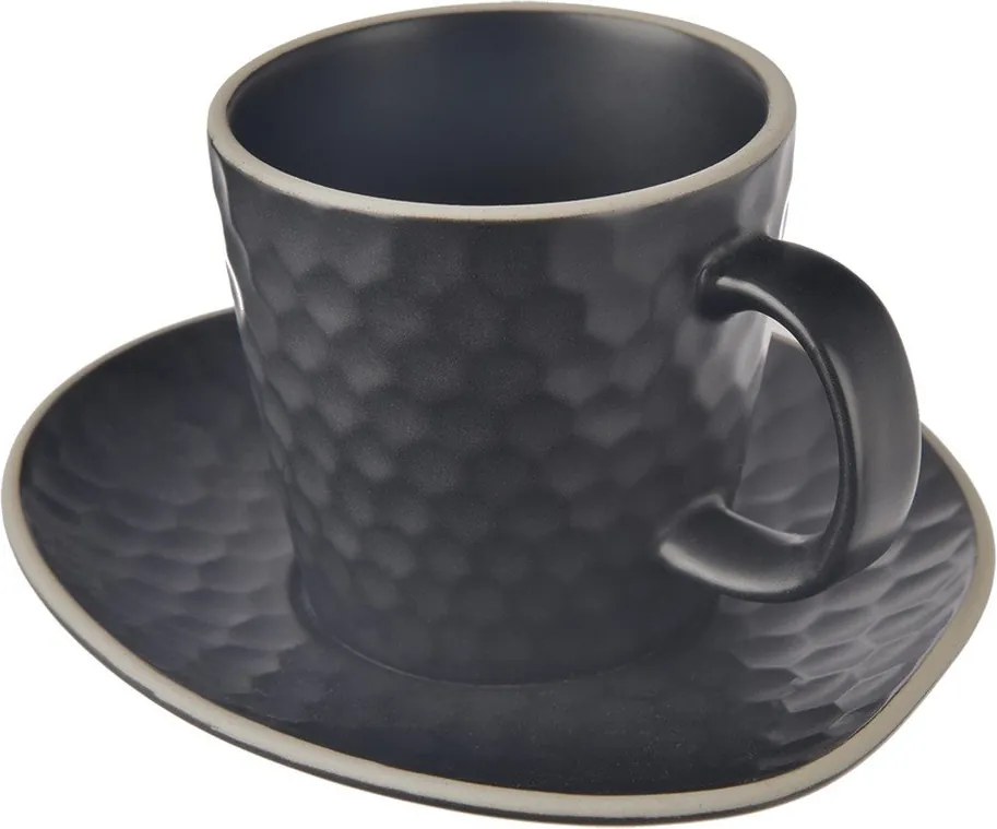 Fekete kerámia csésze cappucinóhoz 250 ml Tea Time – Orion