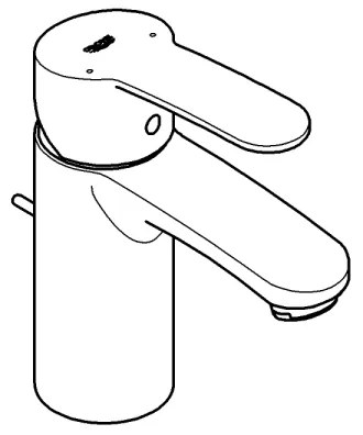 GROHE 3355220E - EUROSTYLE COSMOPOLITAN S méretű mosdócsaptelep, króm