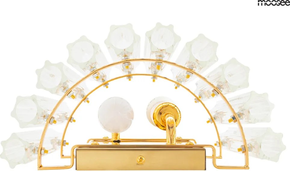 KING HOME MSE010400195 OALACE Kristály Fali Lámpa Arany E14 IP20