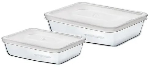 Pyrex 2 üvegedényből álló készlet, 1,5 l + 2,6 l