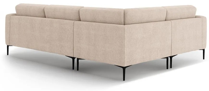 Világosbarna sarokkanapé (bal oldali-L alakú) Bemy – Micadoni