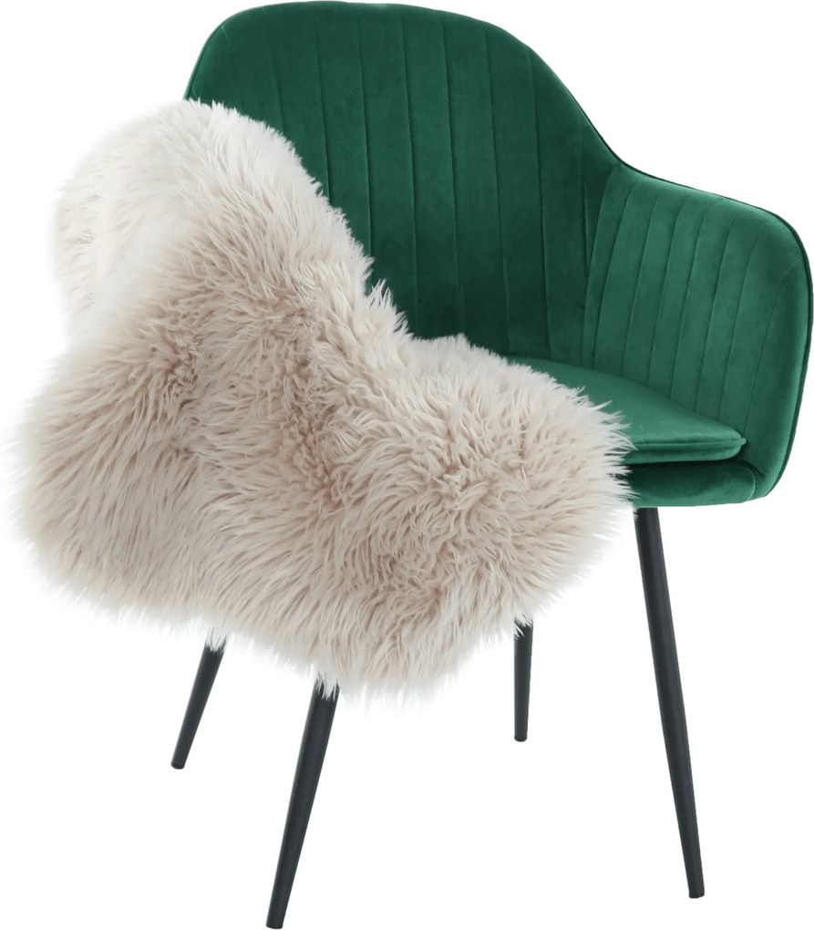 Dizájnos fotel, smaragd Velvet anyag, ZIRKON