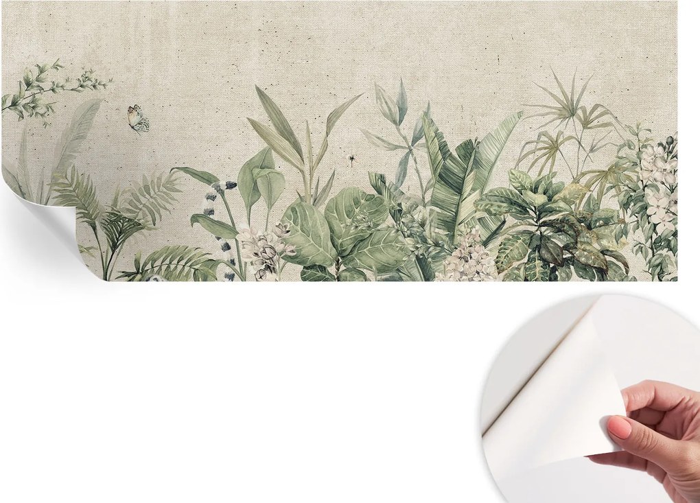 Öntapadós tapéta Fali furnér 3D hatás Trópusi dzsungel 250x104 cm