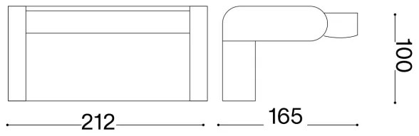 Ideal Lux -LED Kültéri fali lámpa SWIPE LED/20,5W/230V CRI 90 IP54 barna