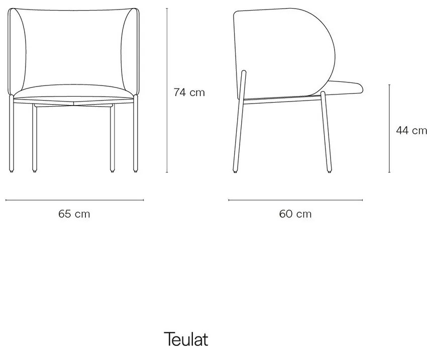 Narancssárga műbőr fotel Mogi - Teulat