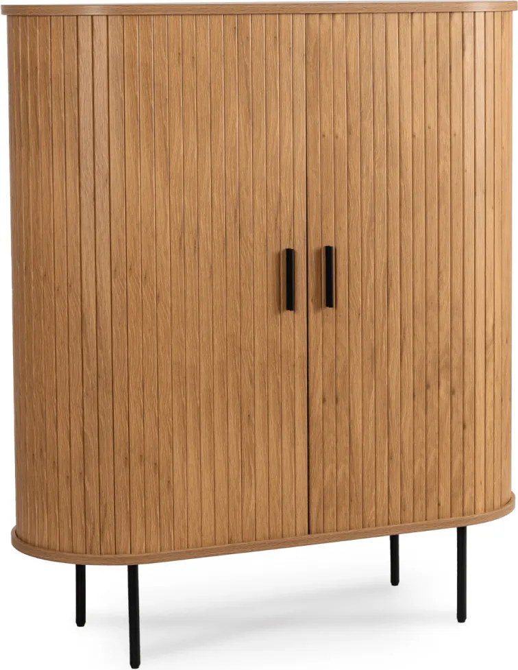 Komoda TRISH 100 cm Dwudrzwiowa Rozsuwana Dąb