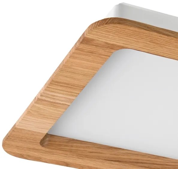 LED Beépíthető lámpa WOODY SPOT LED/17W/230V 3000K tölgy 18,5x18,5 cm