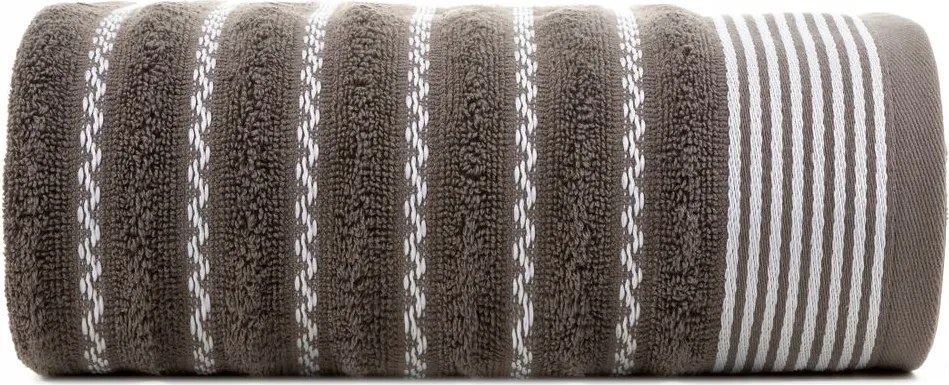 Leo pamut törölköző 50x90 Design91 c. barna