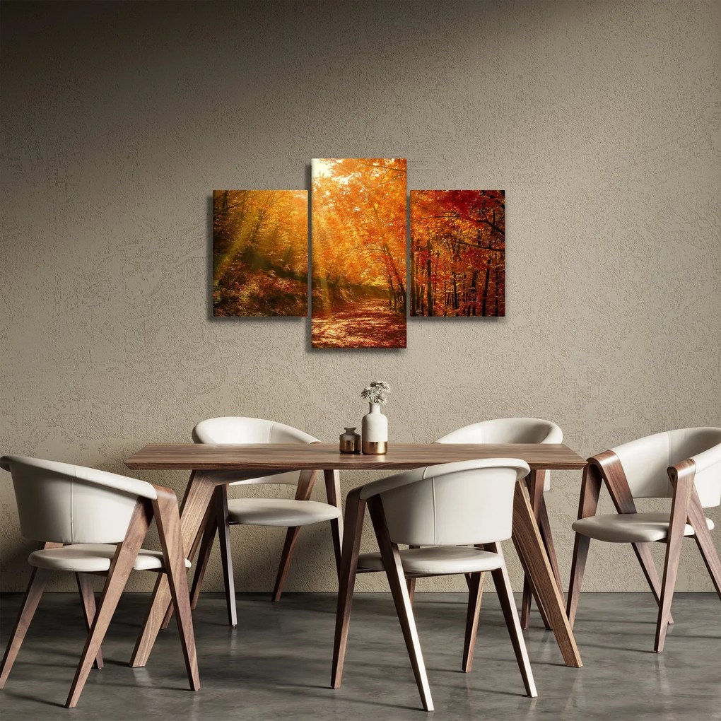 Őszi erdő képe (90x60 cm)