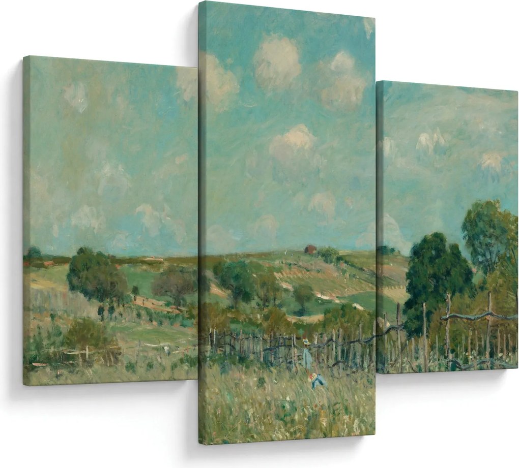 Kép - Alfred Sisley, Meadow, reprodukciók (90x60 cm)