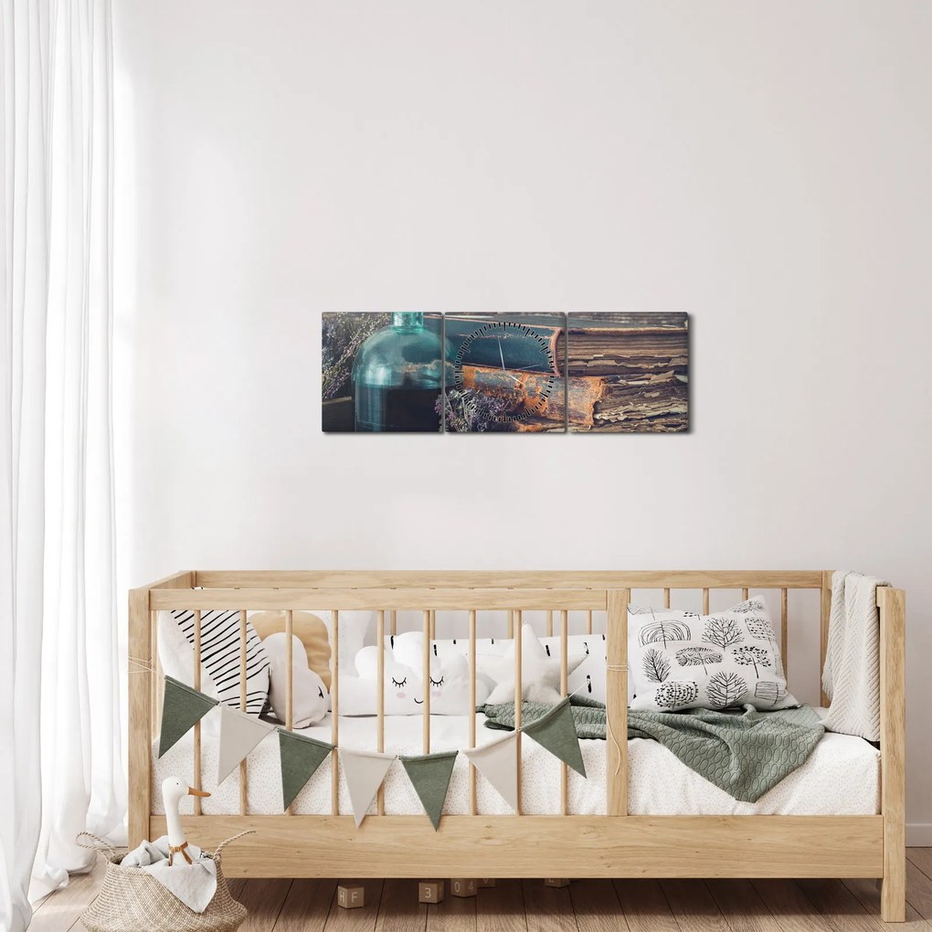 Kép - Patikus asztal (órával) (90x30 cm)