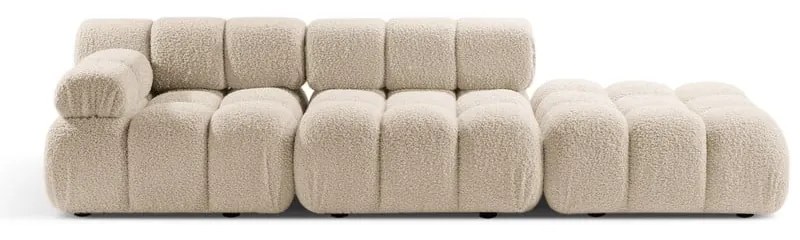 Bézs buklé moduláris kanapé 288 cm Bellis – Micadoni