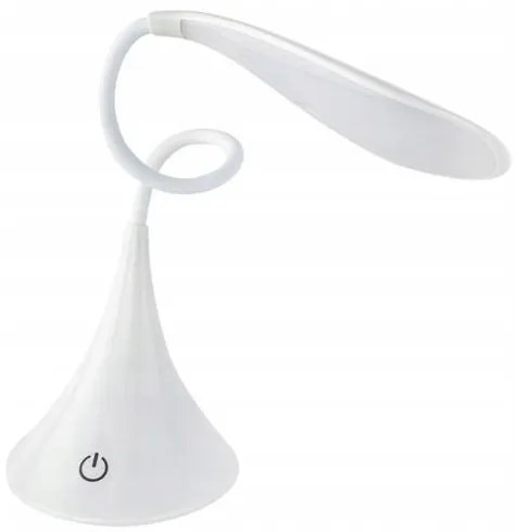 Állítható, akkumulátoros asztali lámpa, 18 LED, fehér (5013)