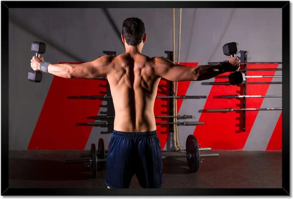 Poszterek keretben 60x40 Edzőterem Erő