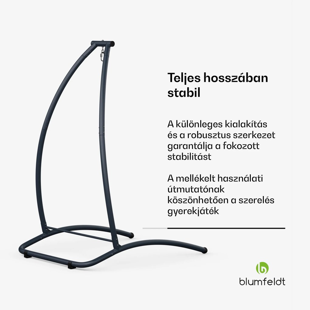 Blumfeldt SwayStation Arch függőágy keret, korrózióálló, időjárásálló, beltéri/kültéri felhasználás, 100 Kg-ig