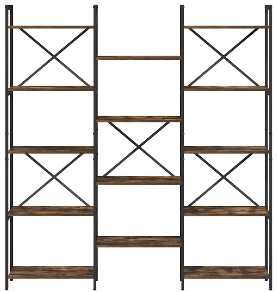 Könyvespolc Füstölt tölgy 156 x 25 x 167.5 cm Faanyag