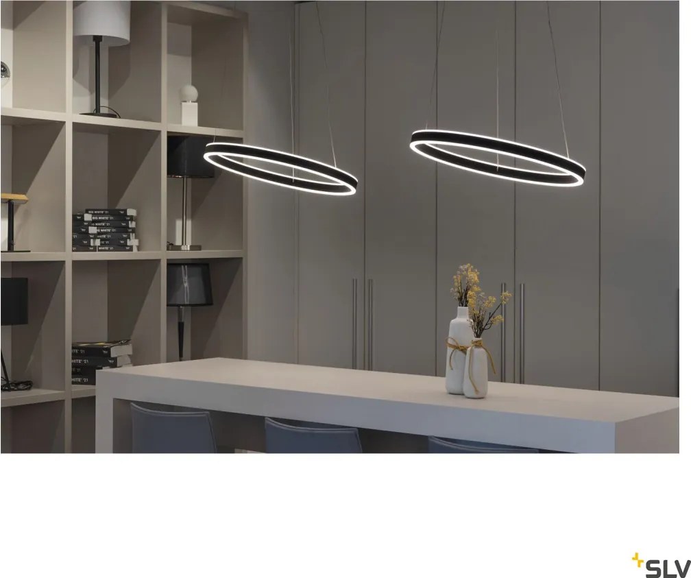 SLV 1004761 ONE Modern Led Függesztett Lámpa Fekete LED IP20