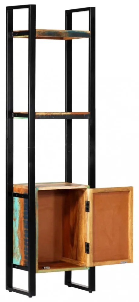 tömör újrahasznosított fa könyvespolc 45 x 30 x 171 cm