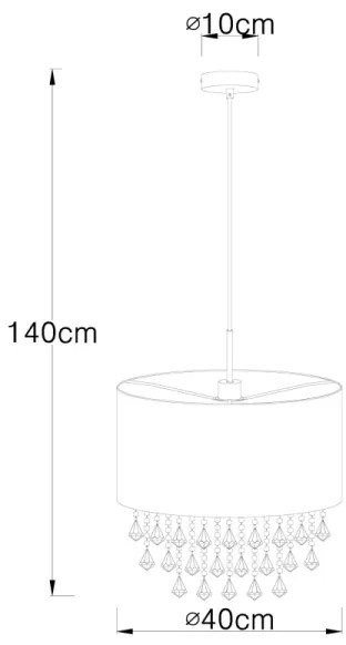 Globo 15188H3 - Csillár AMY 1xE27/60W