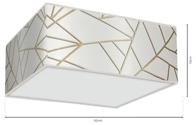 Mennyezeti lámpa ZIGGY 3xE27/60W/230V fehér/arany