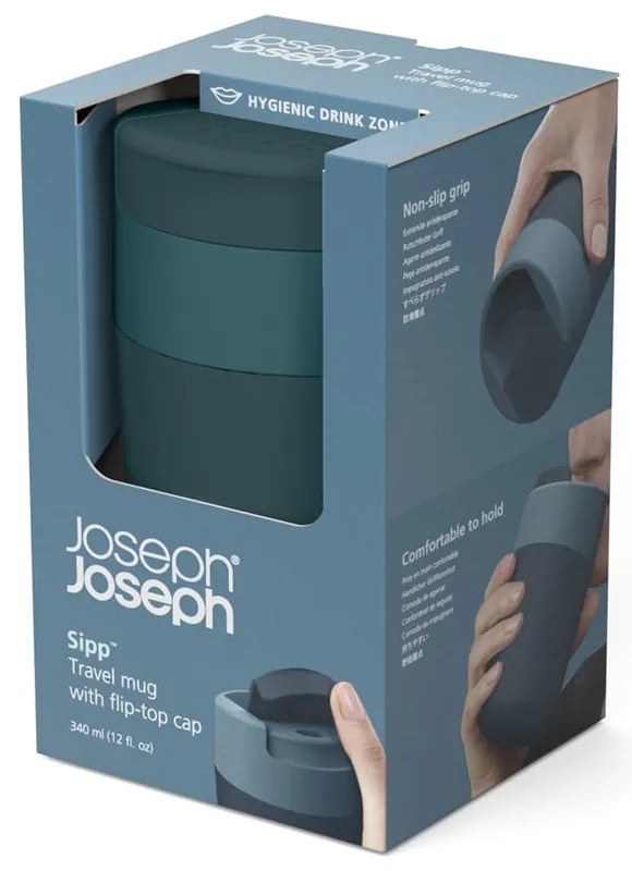 Sötétkék utazóbögre 340 ml Sipp – Joseph Joseph