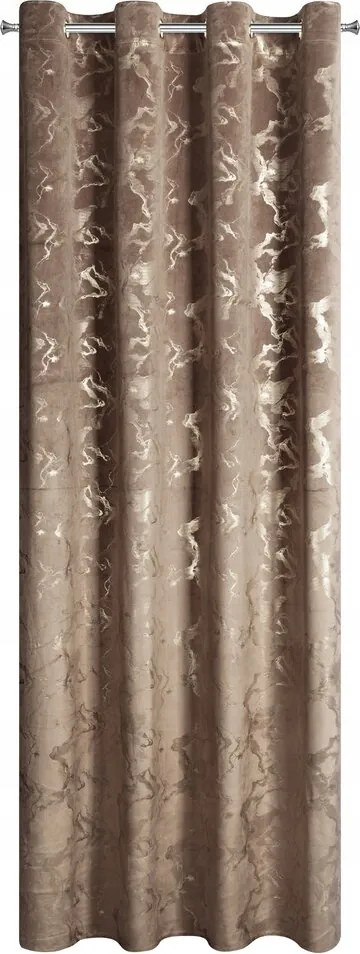 Függöny készre szerelve Raja 140x250 Eurofirany barna pezsgőszínű