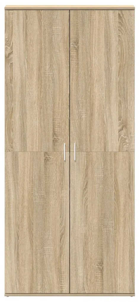Cipőtartó Sonoma tölgy 80x39x180 cm Szerelt Fa