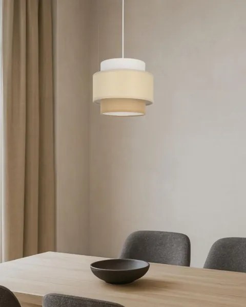 Brilagi - Kábeles függeszték RESNA 1xE27/60W/230V átm. 20 cm krémszínű/bézs